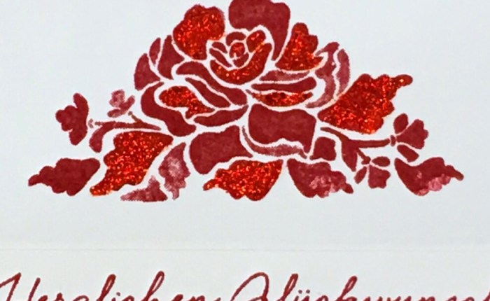 Glückwunsch mit Florale Grüße von Stampin Up