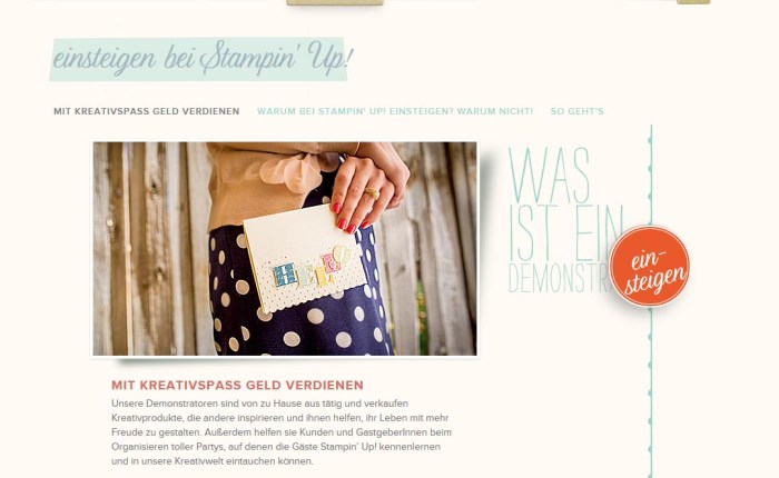 Ich möchte gerne Stampin´ Up Demo werden – was muss ich nun&nbsp;tun?!😊