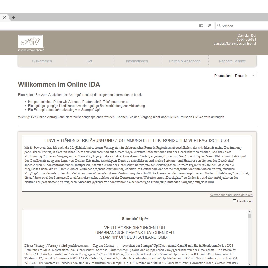 SU Willkommen im Online IDA