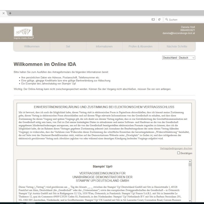 SU Willkommen im Online IDA