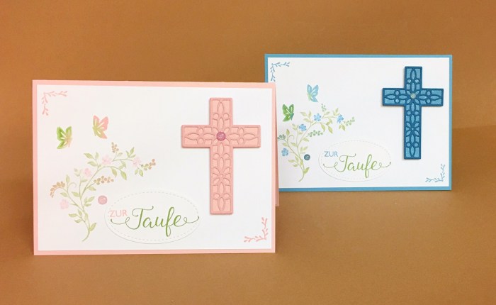 Eine Taufkarte mit Hoffe und&nbsp;Glaube