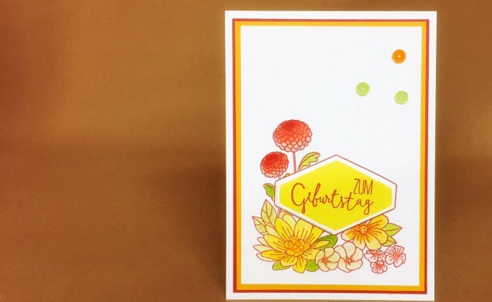 Eine schnelle Geburtstagskarte