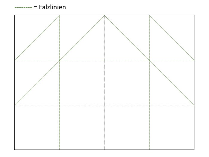 Skizze zur Doppelten Faltkarte