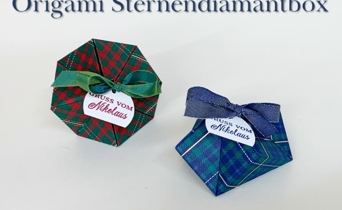 Die Origami Sternendiamantbox