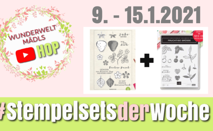 Onlinebasteltreff mit den Stempelsets der&nbsp;Woche