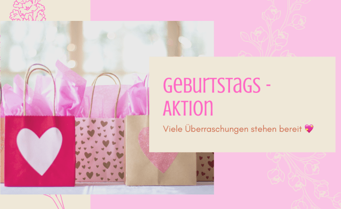 Geburtstagsmonat März –&nbsp;Aktion