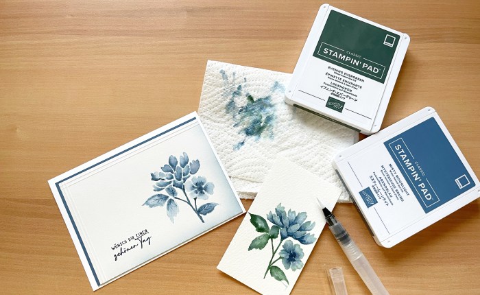 Randlos Aquarellieren – No Line Watercolor&nbsp;Karte