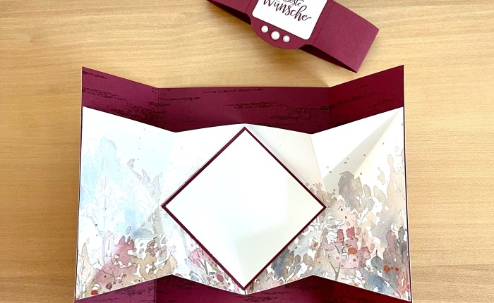 Herbstliche Karte mit WOW&nbsp;Effekt