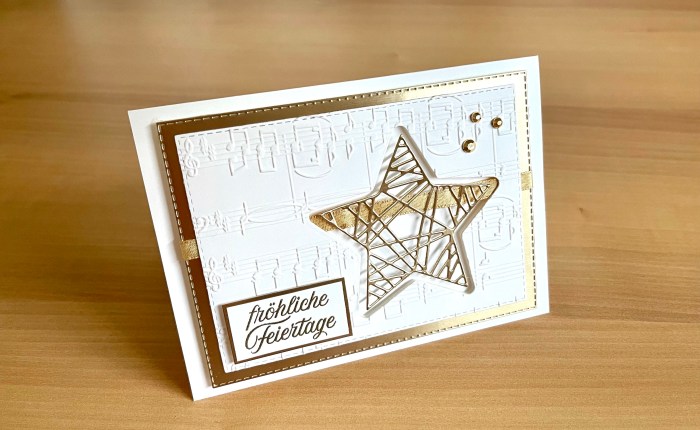 Der schwebende Stern – Auftakt zur Winter- Weihnachtsbastelei