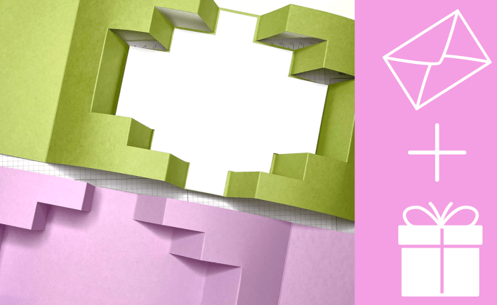 Teil 3 passendes Kuvert und Box zur Pop Up&nbsp;Karte