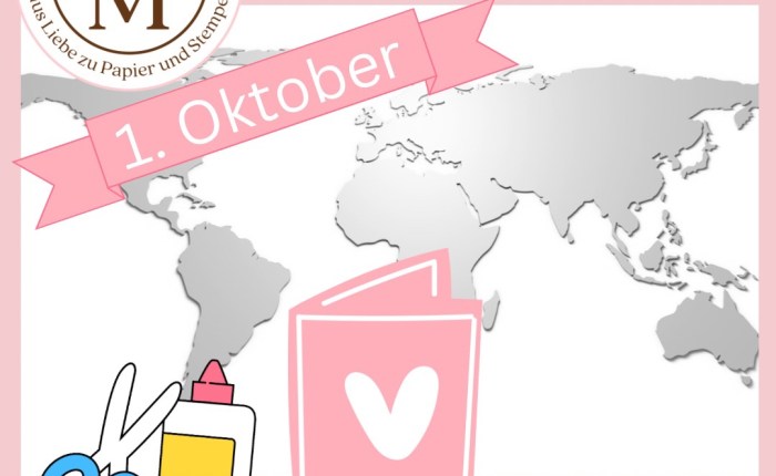 Heute 3. WWM Bastelmarathon zum Weltkartenbasteltag