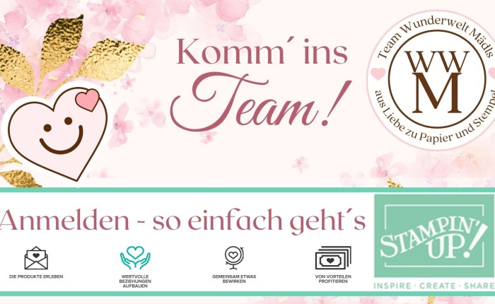 Einsteigen bei Stampin´ Up! So melde ich mich&nbsp;an