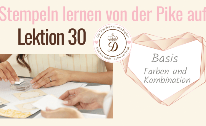 Farben und Farbkombinationen – Stempeln lernen von der Pike&nbsp;auf