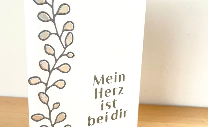 Trauerkarte mit Puzzle&nbsp;Technik