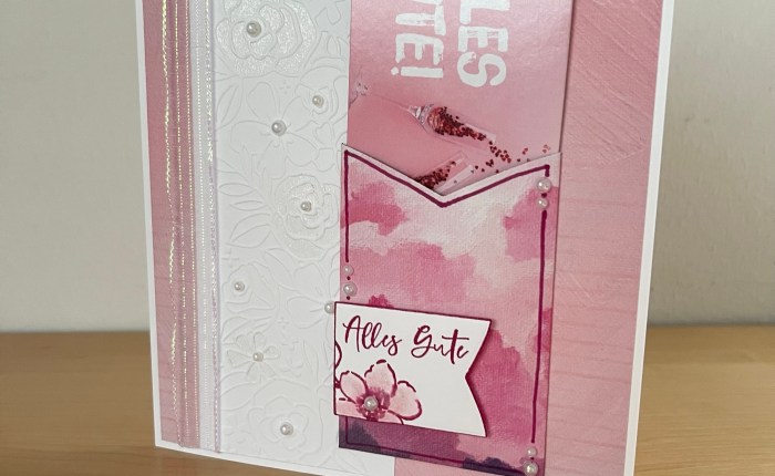 Gutscheinkarte mit Party&nbsp;Wimpel