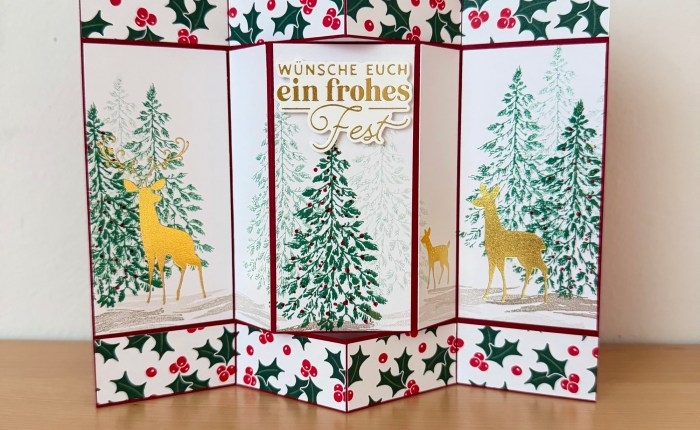Funfold Karte mit Elegante Waldszene – Inspiration Nr.&nbsp;4